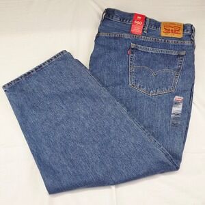 Levi Strauss 560 Comfort Relaxed Fit Men's Jeans Big Tall 56 x 30 Blue Denim